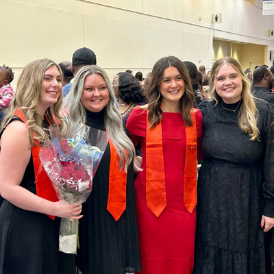 December 2025 graduates pose for a photo following the IU School of Nursing in Indianapolis winter recognition ceremony.